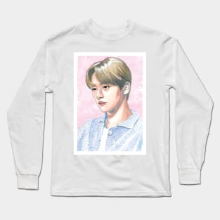 LeeKnow Stray Kids Watercolour Painting Long Sleeve T-Shirt